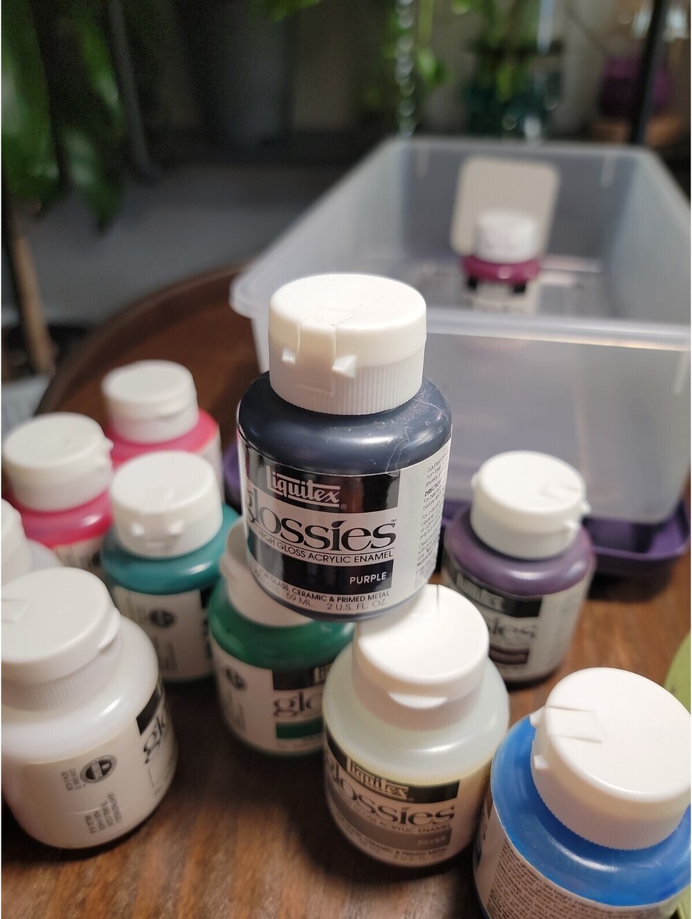 Discontinued Liquitex Purple Glossies Paint 2-oz jar - High Gloss Enamel